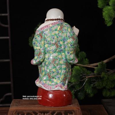 TƯỢNG PHẬT DI LẶC ĐỨNG TRÊN TÚI TIỀN